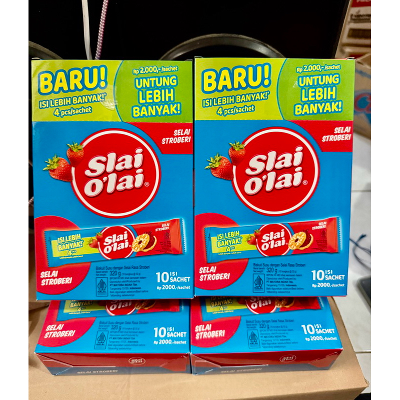 

Slai Ola'i stroberi per box isi 10 sachet