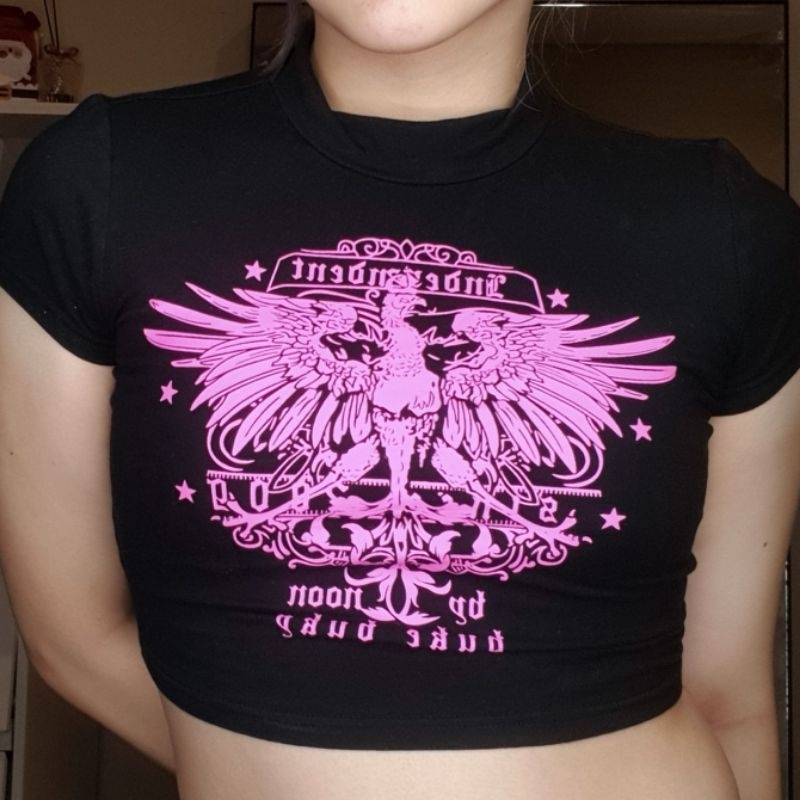 Y2K Grunge Alt Pink Kawaii Top