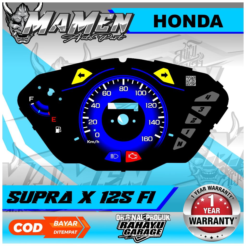 PAPAN SPEEDOMETER CUSTOM HONDA SUPRA X 125 FI