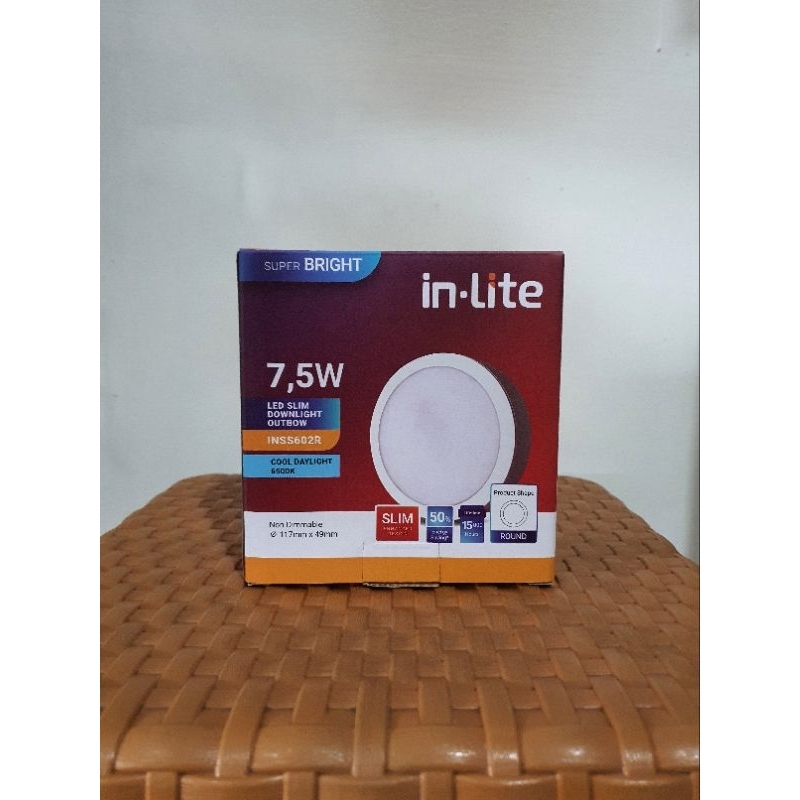 INLITE Downlight Outbow 7.5W Putih