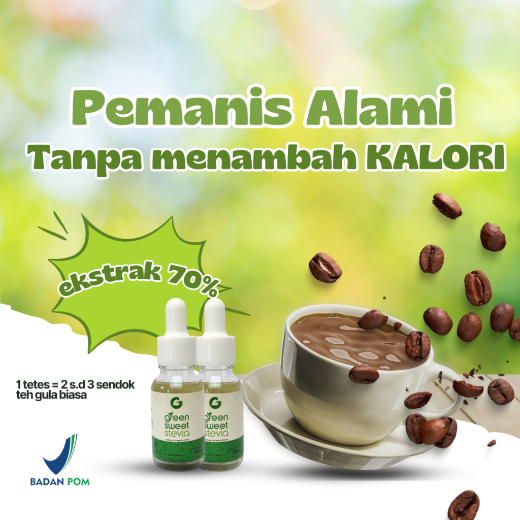

Green Sweet Stevia Pemanis Alami Tanpa Menambah Kalori-15ml