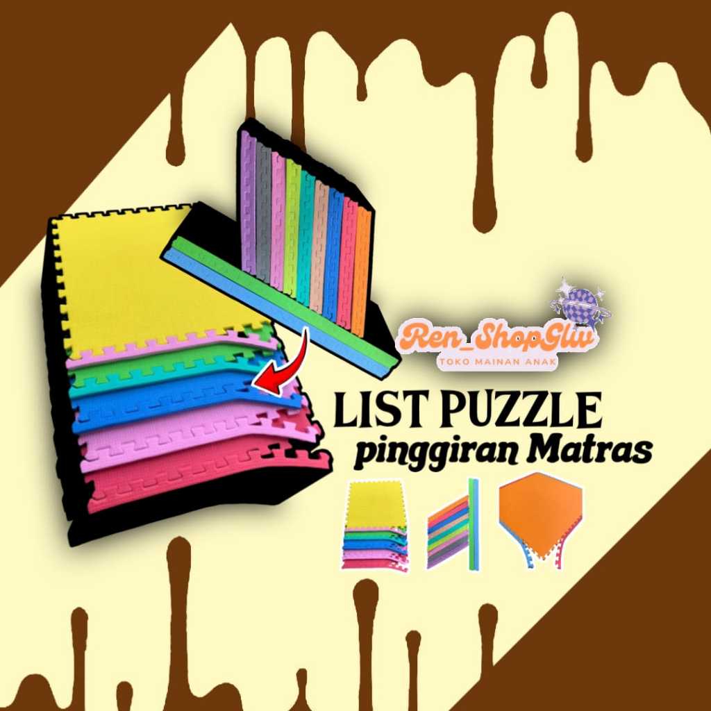 List Puzzle / Pinggiran Matras / uk 100x100x2