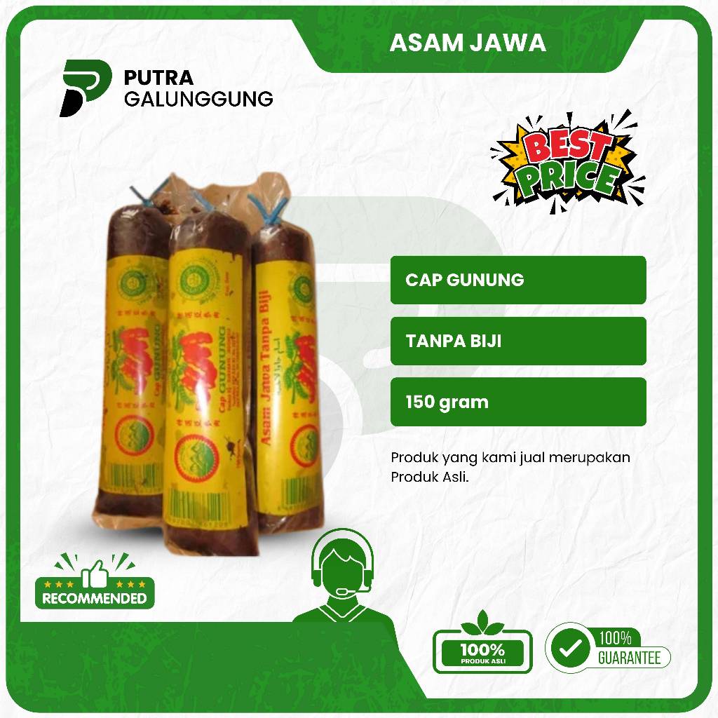 

Asam Jawa Tanpa Biji Cap Gunung 150g Murah