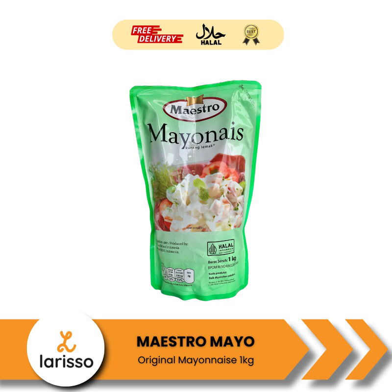 

Maestro Mayonais 1kg - Saus Mayonais Dressing