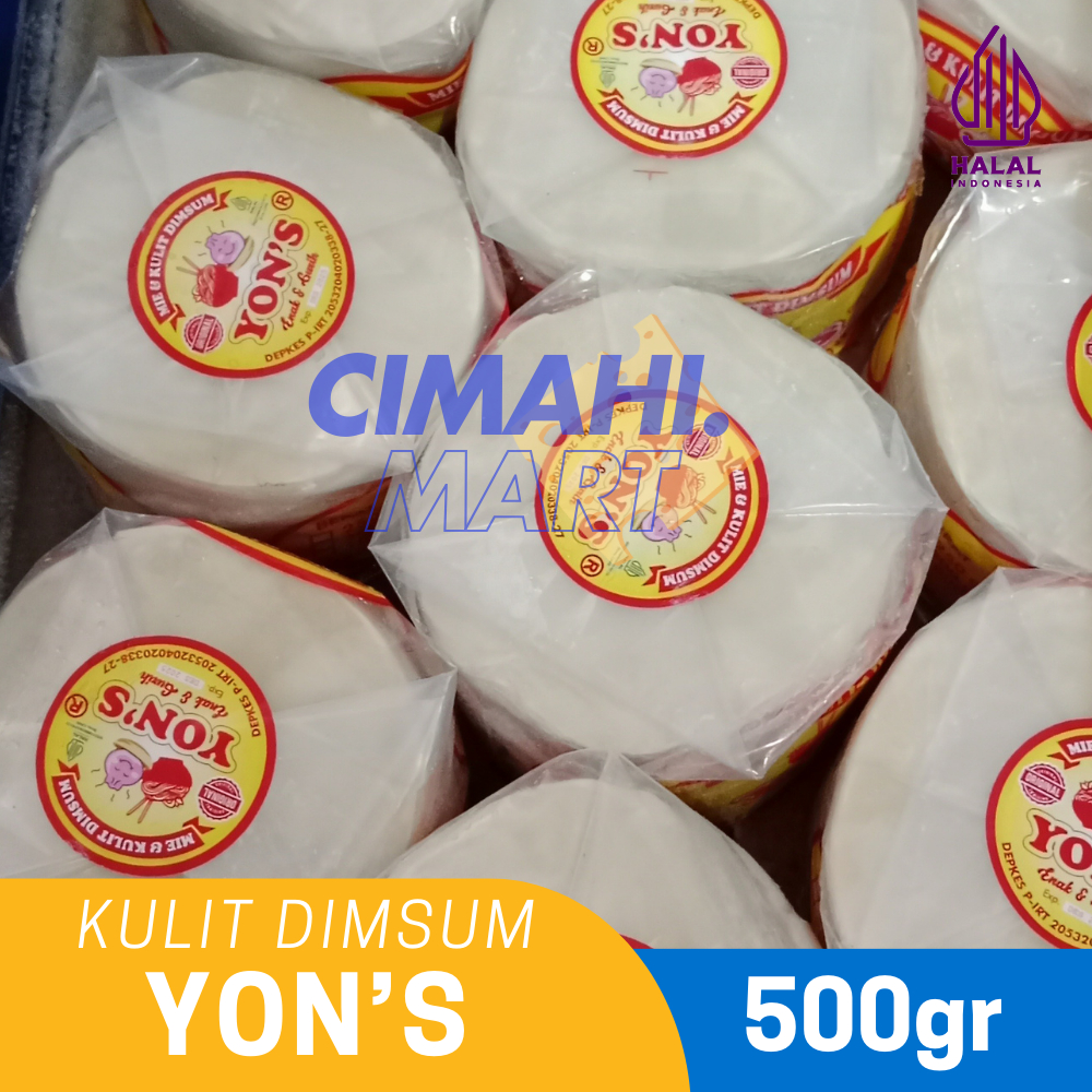 

Kulit Dimsum Gyoza Pangsit warna kuning putih 7cm