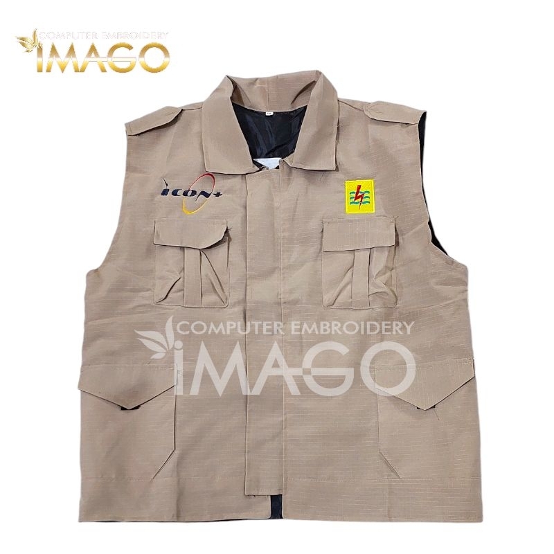 Rompi PLN ICONNET Rompi ICONNET Bahan Ropstop warna cream