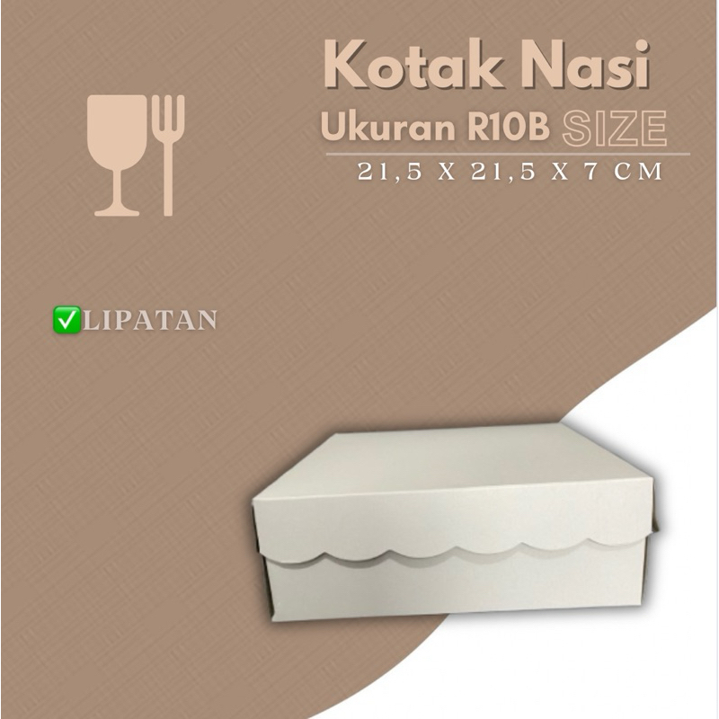 

Kotak Nasi R10B - Kotak Nasi Putih - Kemasan R10B - 350 gsm - Tebal Hemat Langsung Dari Pabrik
