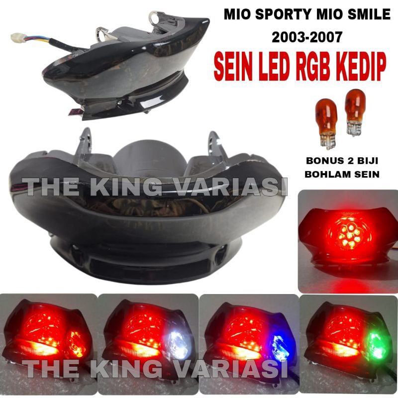 LAMPU STOP PLUS LED SEN DAN STOP LED /LAMPU STOP MOTOR MIO SPORTY MIO SMILE SMOKE RIBEN / REFLETOR S