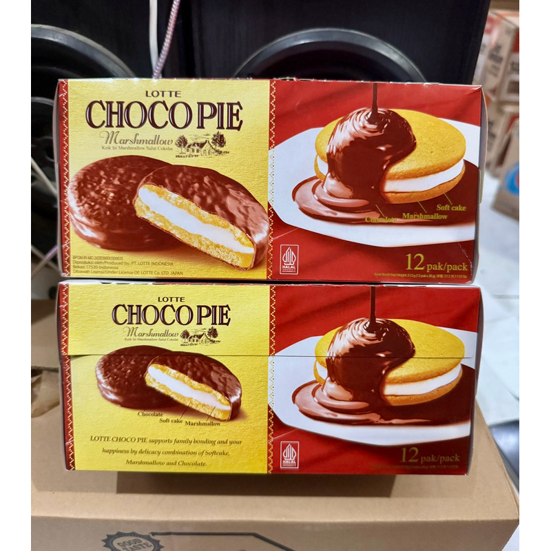 

Lotte Chocopie Marshmallow Per box isi 12 pcs