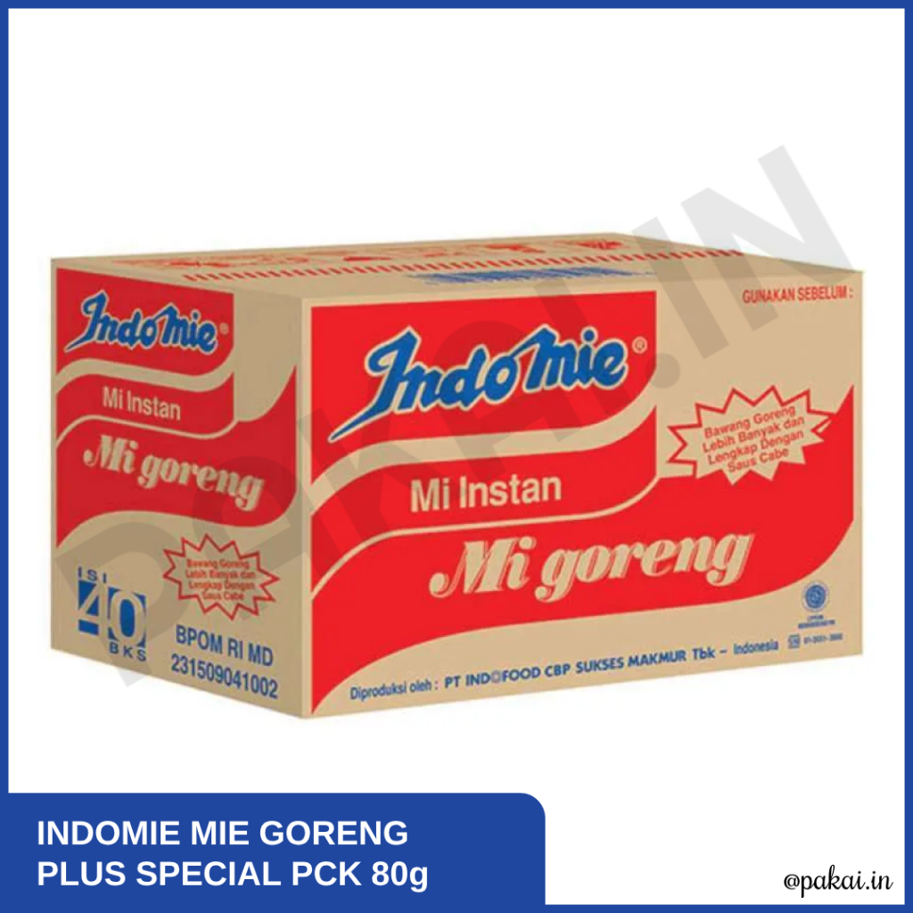 

INDOMIE MIE GORENG PLUS SPECIAL 80 GRAM 1 DUS