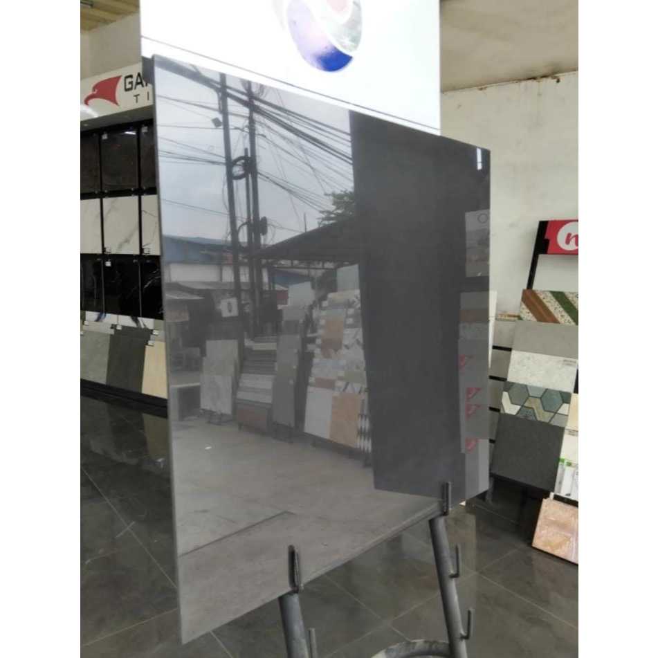 GRANIT LANTAI HITAM POLOS UKURAN 60X60 | FIORENTINO RENATA BLACK 60X60