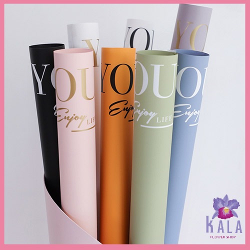 

20 Lembar Kertas buket bunga motif i love you flower wrapping paper KB6109