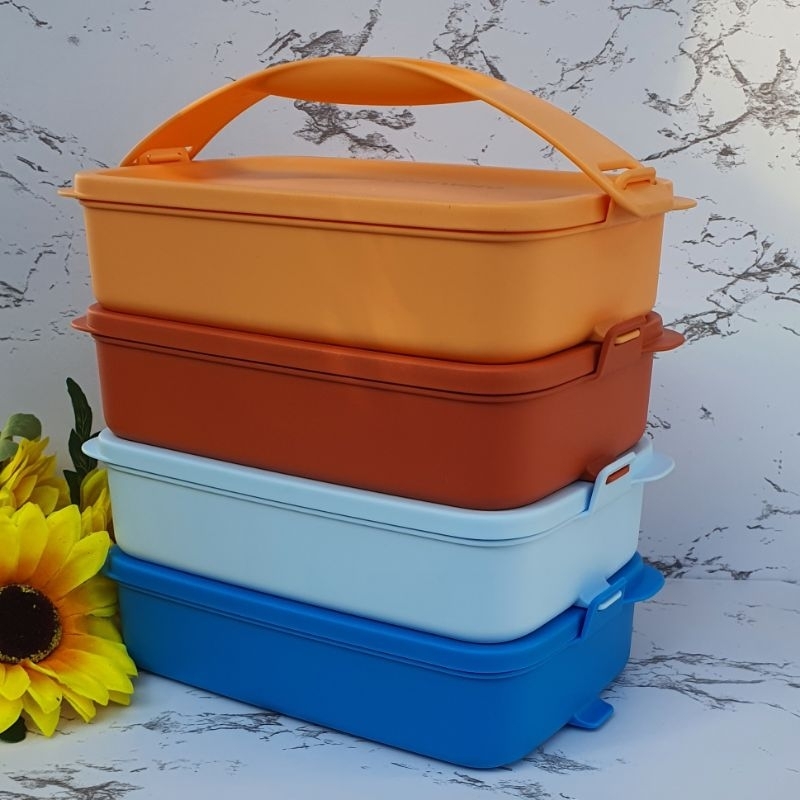 Rantang Tupperware - Rectangular Click To Go Original Tupperware