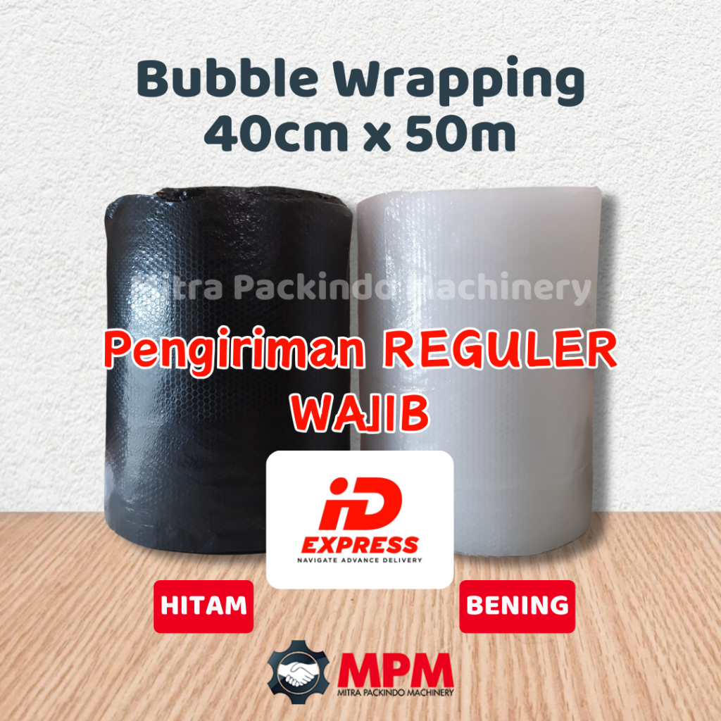 

Bubble Wrap Bening Hitam 40cm x 50m Buble Wrapping Transparan 40 cm