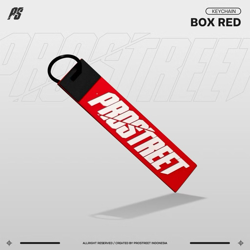 KEYCHAIN PROSTREET BOX RED ORIGINAL