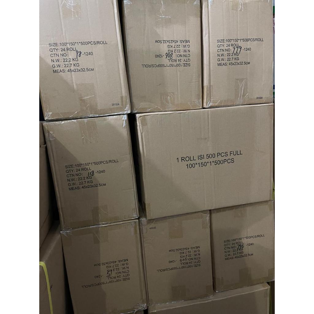 

H7Y Kertas Label Sticker Thermal Barcode Resi Pengiriman Roll Ukuran A6 100x150 Mm Isi 500Pcs