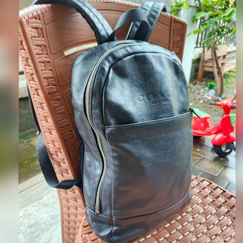 Tas Ransel Coach Original Kulit Pria Preloved Second