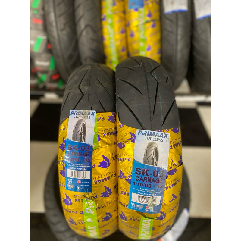Ban Tubles Sk03 100/90-12 dan 110/90-12 kembangan kayak pirelli
