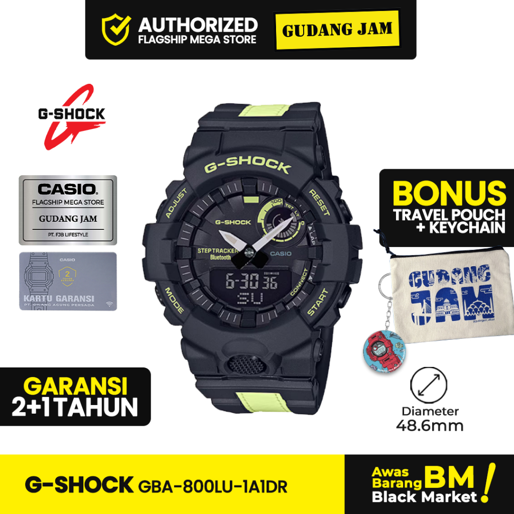 Jam Tangan G-Shock GBA-800LU-1A1DR GBA-800LU GBA-800 GBA800LU GBA 800LU