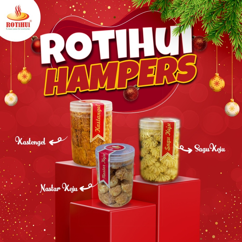 

Rotihui Hampers Natal dan Tahun Baru - Nastar, Katengel, dan Sagu Keju