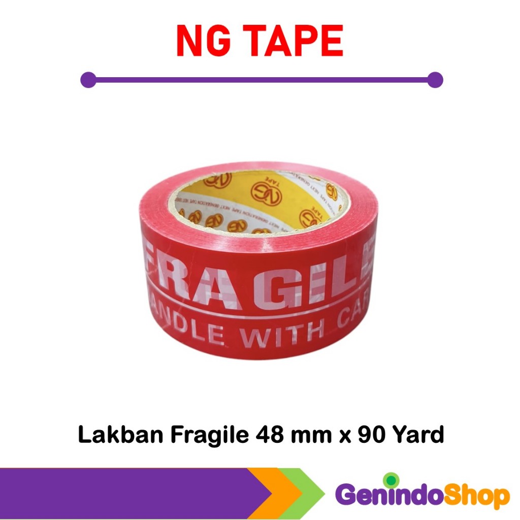 

Lakban Fragile Merah 48 x 90 Yard