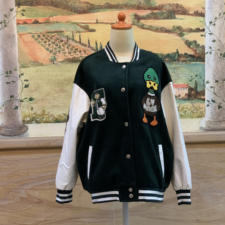 Louis Vuitton Varsity Jacket Green B 148
