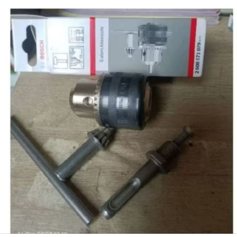 Kepala Bor 13MM Bosch + Adaptor Bosch Asli original