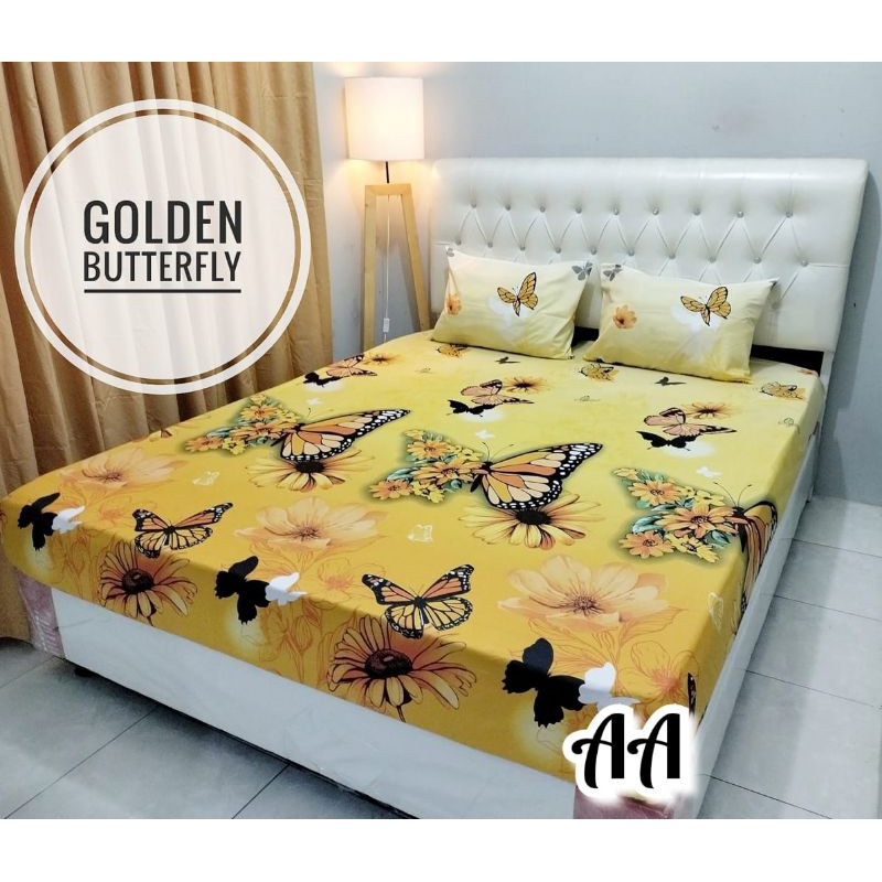 sprei golden butterfly