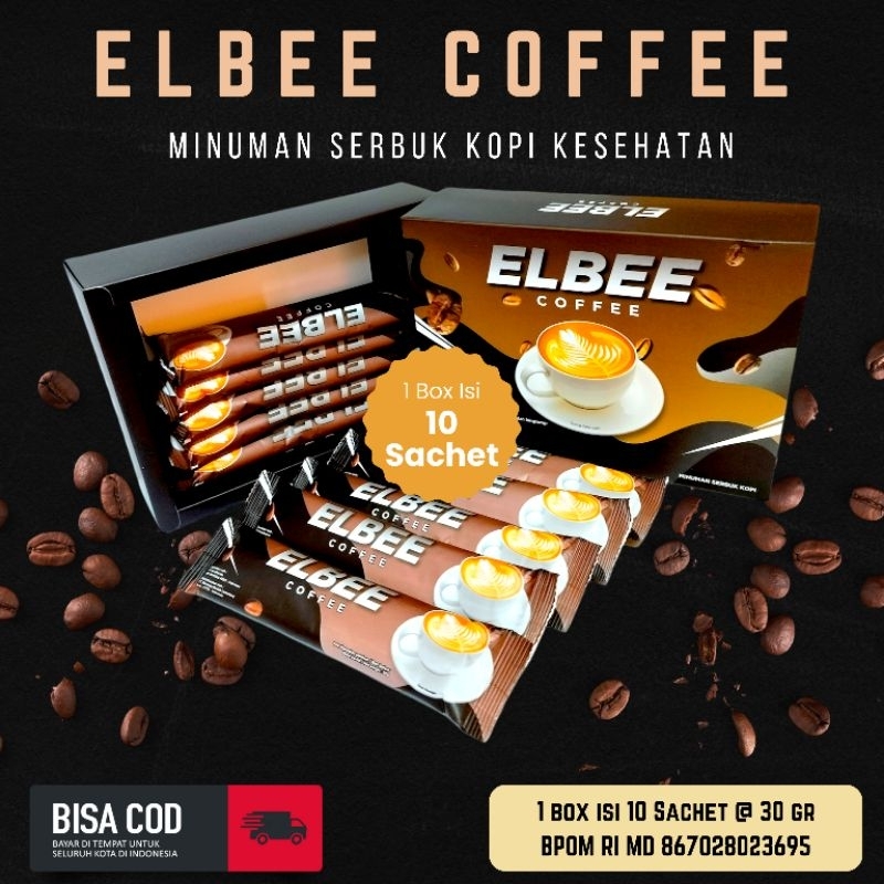 

KOPI EL BEE COFFEE 1 BOX ISI 10 SACHET ORIGINAL KOPI KESEHATAN