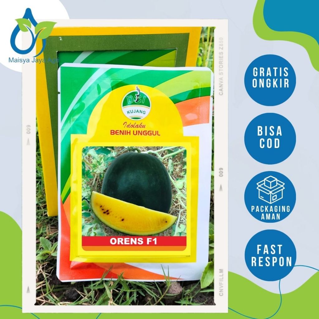 Benih Semangka Orens F1 Cap Kujang Small Pack Hemat