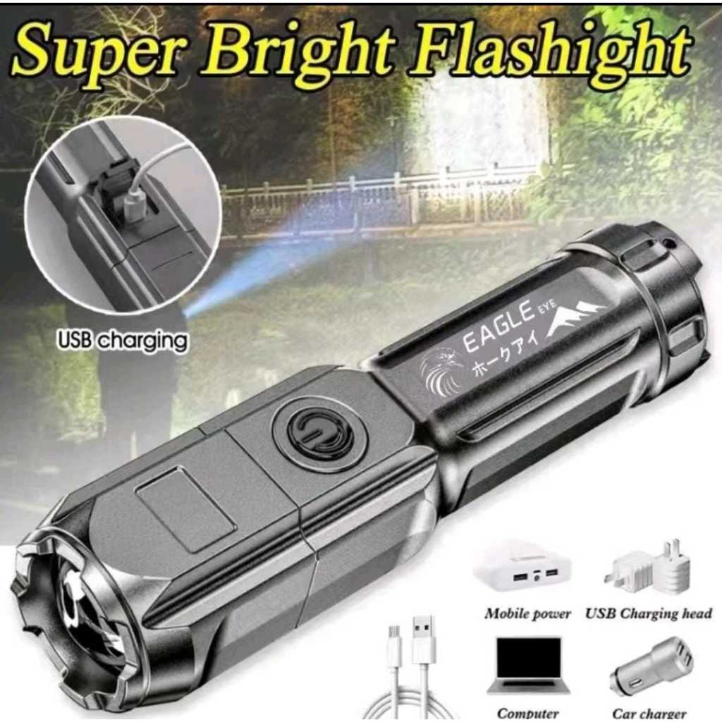 Senter Swat Mini LED 36W / Senter LED Chargeable / Senter Cas Senter Super Terang