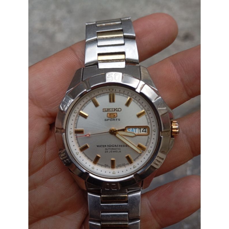 jam tangan seiko 5 sport cal 7s36 01X0 second bekas original