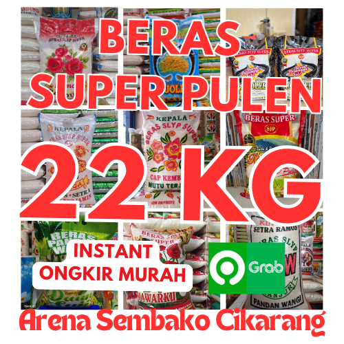 

(BISA COD) PROMOO BERAS SUPER PULEN 22 KG ARENA SEMBAKO CIKARANG