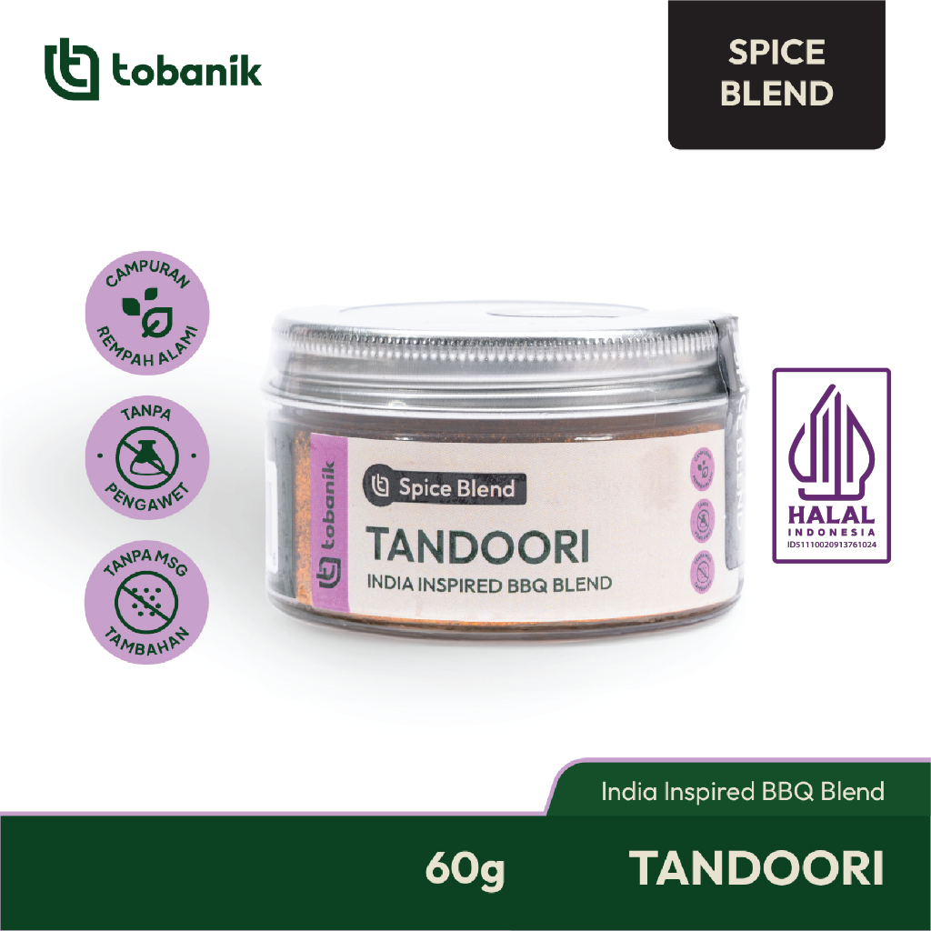 

Tobanik Tandoori Bbq Spice Blend Campuran Bumbu ala India 60 Gram