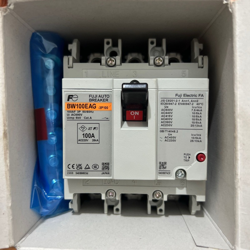 MCCB Fuji BW100EAG 3P 100A Original