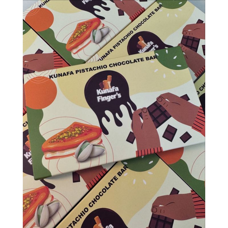 

Coklat Kunafa finger Pistachio Coklat Bar