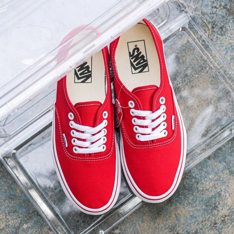 VANS AUTHENTIC CHILI RED CLASSIC ORIGINAL 100%