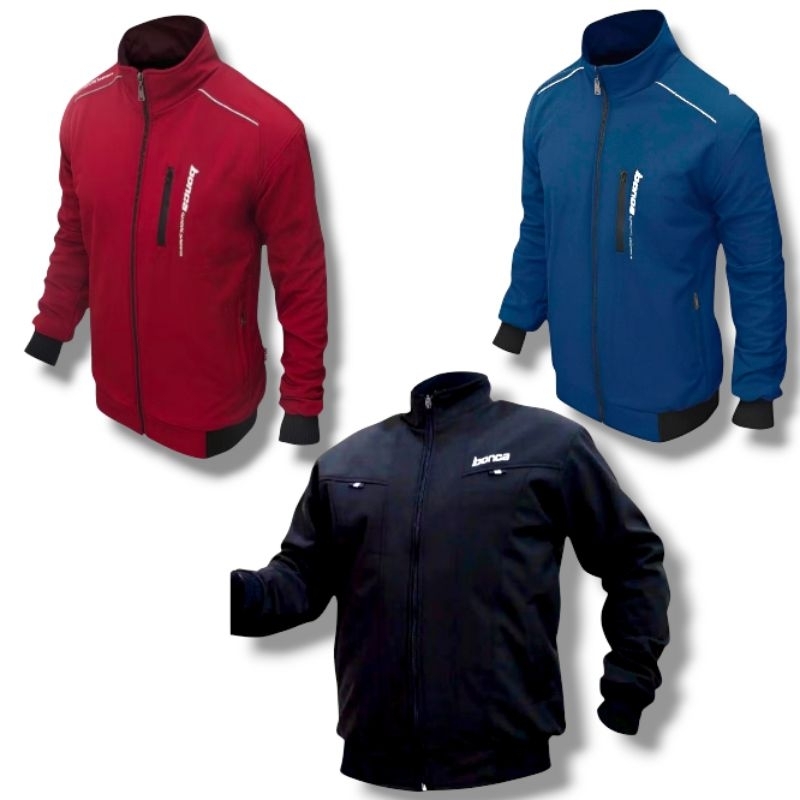 Jaket Waterproof Pria Bonca Original Bahan Bonding Keren dan Nyaman