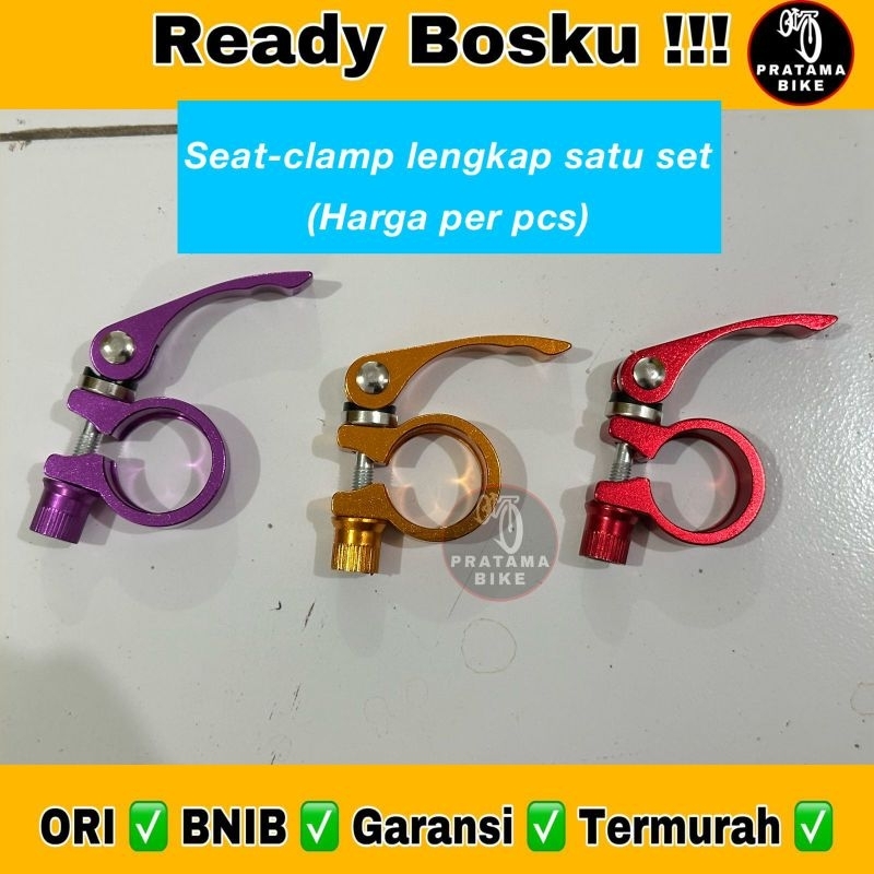 Seat Clamp Quick Release Warna Tiang Sadel Sepeda Mtb Minion Mini Anak Bmx Balap Jadul