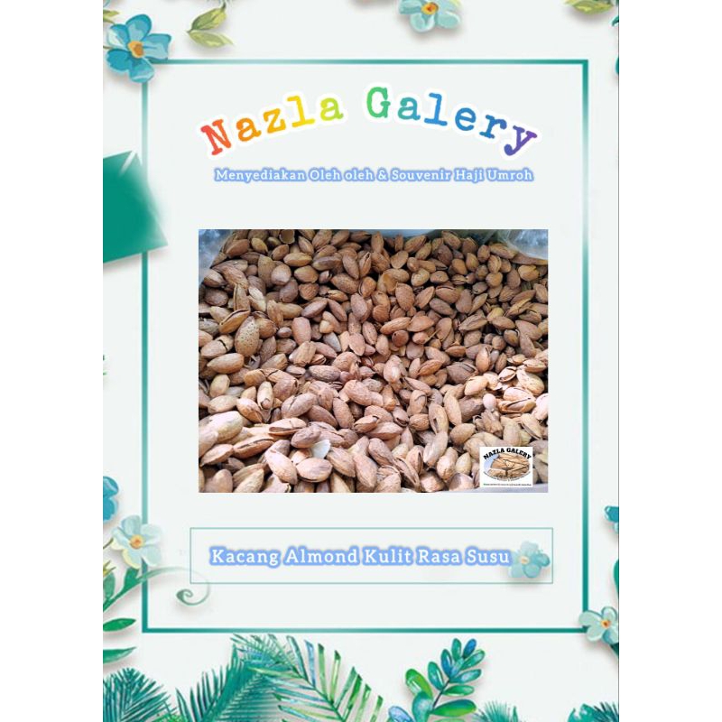 

kacang Almond Cangkang 1kg /Almond Kulit 1kg / Kacang Almond rasa susu