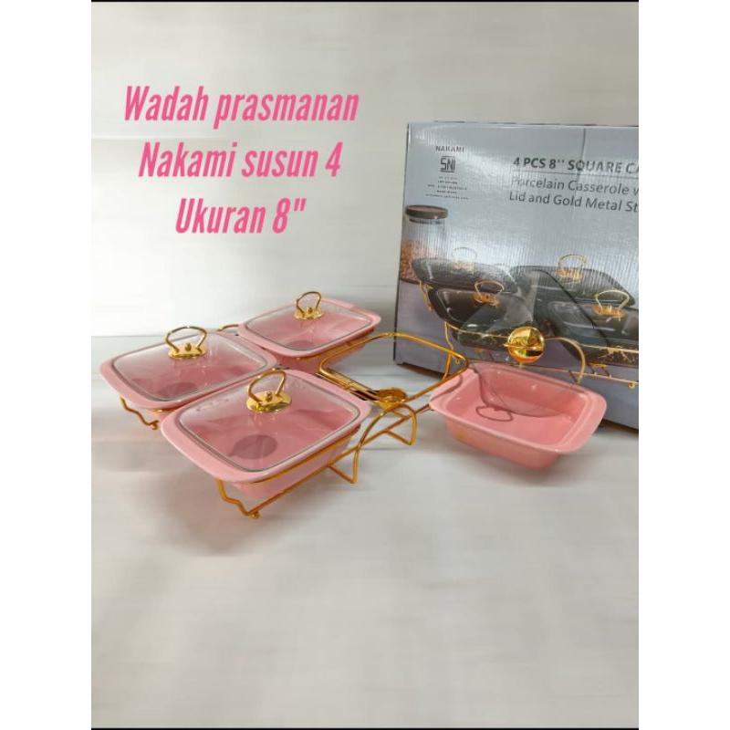 Prasmanan Gandeng 4 / Quartet Keramik Nakami (Packing Kayu)