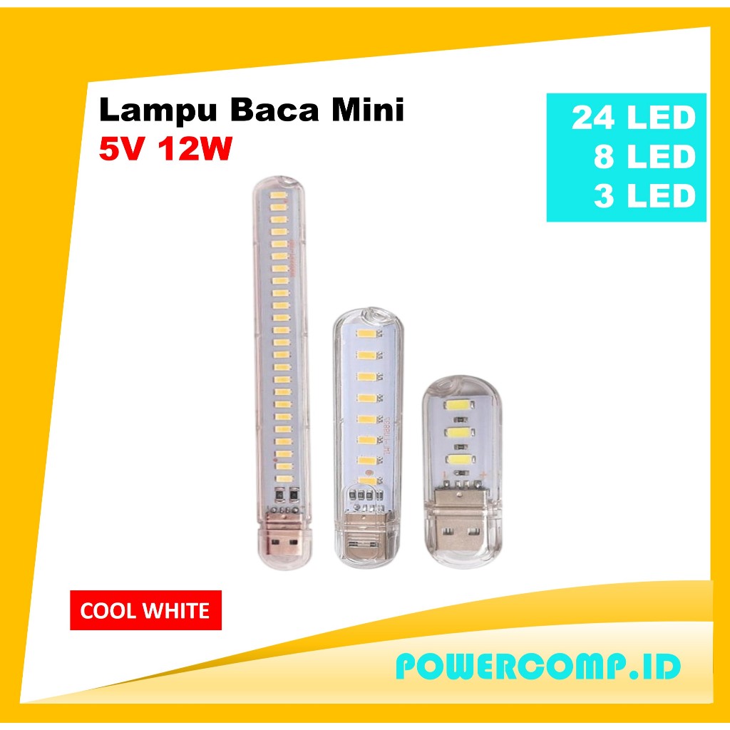 Mini USB Lampu LED DC 5V 24 LED Lampu Camping Lampu Malam Portable Cool White DC 5V Lampu Malam LED 