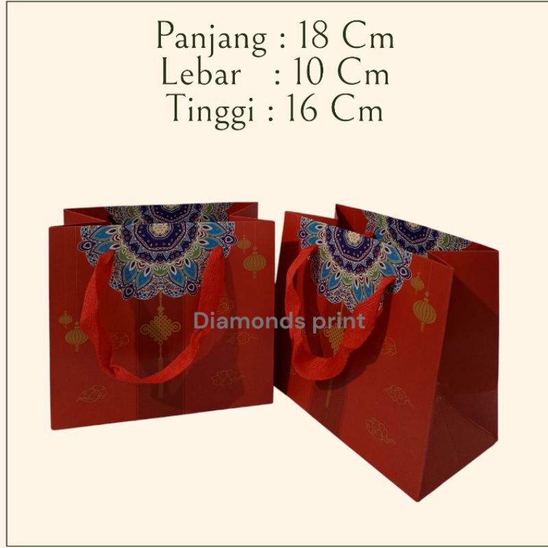 

Paperbag Sincia 18x16 Cm | Paper Bag merah NYC | Tas Kado Goodiebag Imlek