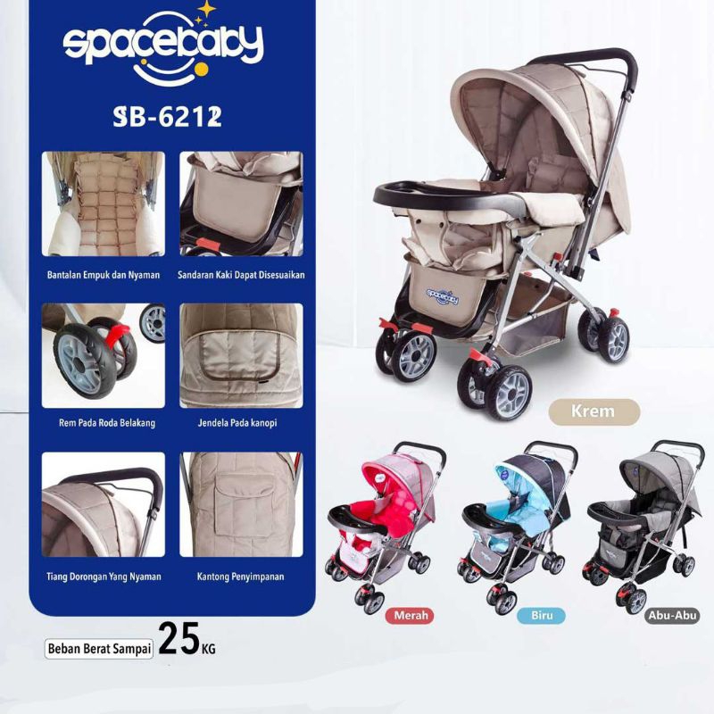 Baby Stroller SPACEBABY SB 6212