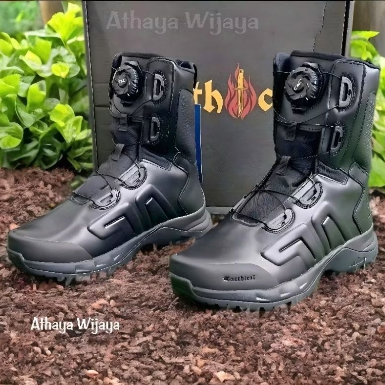 Sepatu PDL Boa Tali Putar Tactical Century Centurion Kulit Asli Original Terbaru