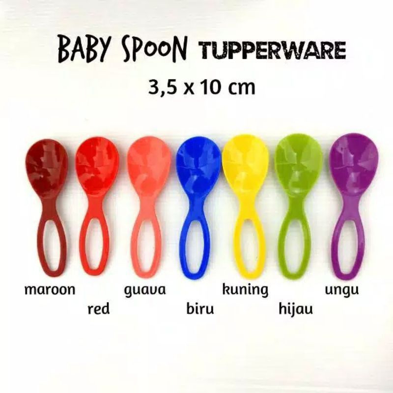 baby spoon tupperware sendok kecil tupperware