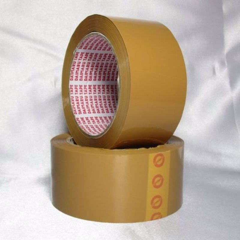 

LAKBAN DAIMARU 90 YARD 2 inchi COKLAT serbaguna - double tape bening