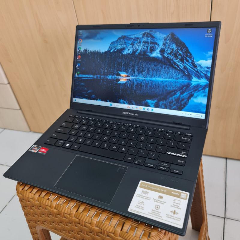 Laptop ASUS Vivobook GO E1404F Second. AMD Ryzen 3 7320U. RAM 8 GB SSD 256 GB. HARGA MURAH.