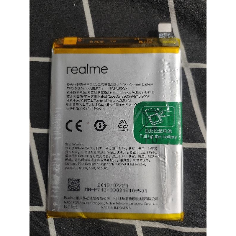Baterai Realme 3 Pro Original Copotan Normal Awet BLP713
