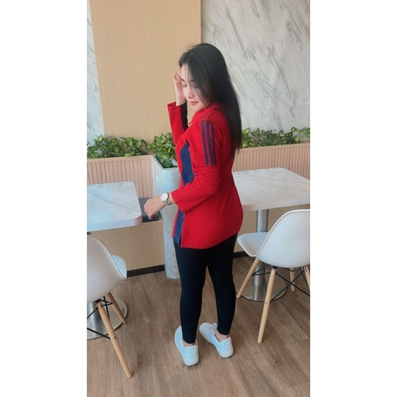 baju olahraga wangky merah unclewest